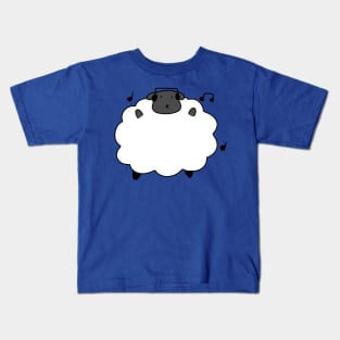 Dancing Headphones Sheep Kids T-Shirt